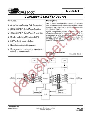 CDB8421 datasheet  